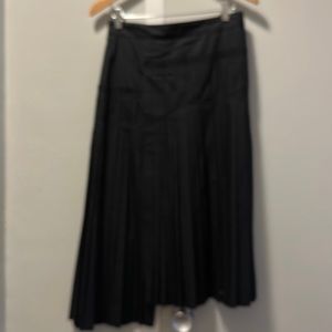 Cos pleated asymmetric pleated black skirt
